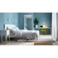 Wholesale High quality soft white dorm sheet plain 100% cotton bed sheet